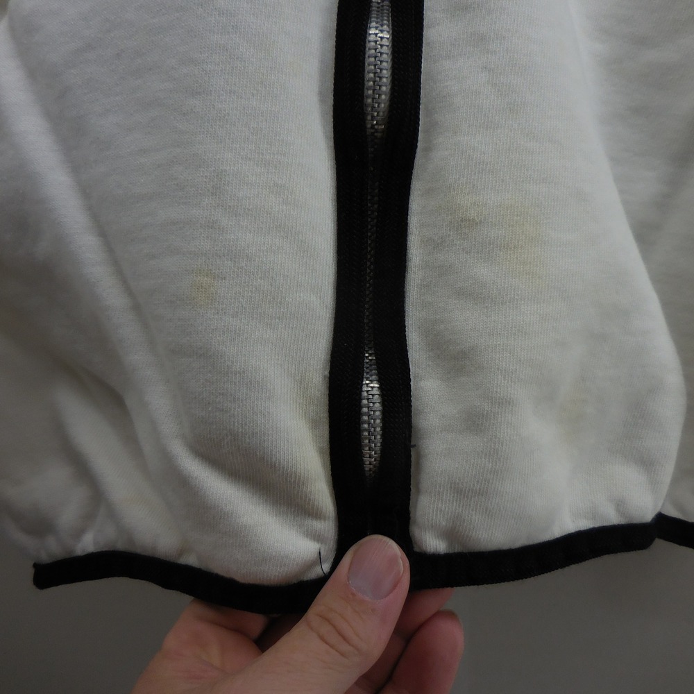 Vintage Creighton University Sportswear Full Zip Sweatshirt White Cotton Mens M - Picture 4 of 6